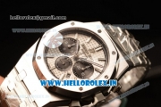 Audemars Piguet Royal Oak Chronograph Swiss Valjoux 7750 Automatic Steel Case White Dial Stick Markers With Steel Bezel Steel Bracelet(JH)