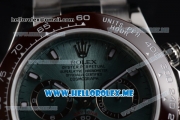 Rolex Daytona Swiss Valjoux 7750 Automatic Stainless Steel Case/Bracelet with Green Dial and Stick Markers