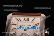 Cartier Tank MC Swiss ETA 2824 Automatic Steel Case with White Dial and Black Roman Numeral Markers