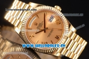 Rolex Day Date II Swiss ETA 2836 Automatic 18K Yellow Gold Case/Bracelet with Yellow Gold Dial and Stick Markers (BP)