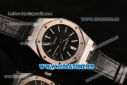 Audemars Piguet Royal Oak 41MM Asia Automatic Steel Case with Black Grids Dial and Stick Markers