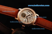 Vacheron Constantin Patrimony Tourbillon Automaitc Movement Rose Gold Case with White Dial and Rose Gold Stick Markers