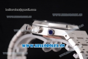 Audemars Piguet Royal Oak 41MM Seiko VK64 Quartz Stainless Steel Case/Bracelet with Silver Dial and Stick Markers