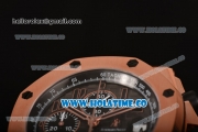 Audemars Piguet Royal Oak Offshore Don Ramon de la Cruz Chrono Swiss Valjoux 7750 Automatic Full Rose Gold Case with Coffee Dial and Arabic Numeral Markers (J12)