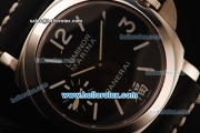 Panerai Marina Militare PAM00366 Asia 6497 Manual Winding Steel Case with Black Dial and White Markers