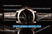 Panerai Luminor Marina 1950 3 Days Automatic Asia Automatic Steel Case with Black Dial and Black Leather Strap PAM 312