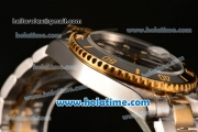 Rolex Submariner Asia 2813 Automatic Two Tone with Black Dial and White Markers