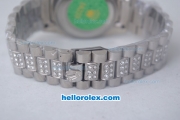 Rolex Day-Date Oyster Perpetual Automatic Full Diamond with Black Dial-Big Calendar