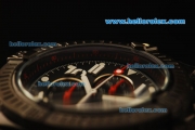 Breitling Avenger Chronograph Quartz PVD Case with Black Dial and PVD Strap