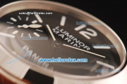 Panerai Marina Militare PAM00366 Asia 6497 Manual Winding Steel Case with Black Dial and White Markers