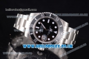 Rolex Submariner Swiss ETA 2836 Automatic Stainless Steel Case/Bracelet with Black Dial and Dot Markers (BP)