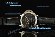 Panerai Luminor Marina 1950 3 Days PAM 00359 Swiss Valjoux 7750-CHG-ORG Automatic Steel Case with Black Leather Strap Black Dial and Numeral Markers 1:1 Original
