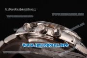 Rolex Daytona Vintage Chrono Miyota OS20 Quartz Steel Case/Bracelet with Black Dial and Stick Markers