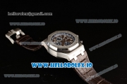 Audemars Piguet Royal Oak Offshore Clone AP Calibre 3126 Automatic Movement Steel Brown Dial and Arabic Numeral Markers Leather Strap (JF)