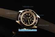Breitling SuperOcean Swiss ETA 2836 Automatic Steel Case with Black Dial and Black Rubber Strap