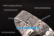 Audemars Piguet Royal Oak 41 Miyota 9015 Automatic Full Steel with White Dial and Silver Stick Markers (EF)