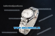 Rolex Datejust Swiss ETA 2671 Automatic Steel Case with Silver Dial Diamonds Markers and Steel Bracelet (BP)