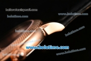 Patek Philippe Calatrava Swiss ETA 2824 Automatic Rose Gold Case with Black Dial and Stick/Roman Numeral Markers