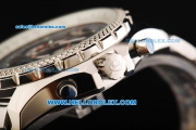Breitling Bentley Supersports Chronograph Miyota Quartz Movement Full Steel with Blue Dial and Honeycomb Bezel