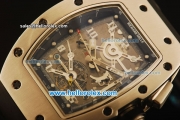 Richard Mille RM011 Automatic Movement Steel Case and Bezel with Black Rubber Strap
