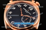 Vacheron Constantin Historiques American Asia Automatic Rose Gold Case with Black Dial and White Arabic Numeral Markers