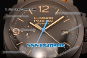 Panerai Luminor 1950 3 Days Chrono Flyback Automatic Ceramica PAM 580 Clone P.9000 Automatic Ceramic Case with Black Dial and Stick/Arabic Numeral Markers (KW)