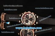 Tag Heuer Carrera West McLaren Mercedes 2014 Chrono Miyota OS20 Quartz Rose Gold Case with White Dial and Stick Markers