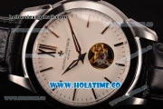 Vacheron Constantin Patrimony Tourbillon Miyota 9015 Automatic Steel Case with White Dial and Stick Markers (YR)