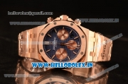 Audemars Piguet Royal Oak Chrono Full Rose Gold With Blue Dial 7750 Automatic 26331OR.OO.1220OR.01
