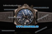 Breitling Avenger Seawolf Miyota Quartz PVD Case with Black Dial and Black Rubber Strap - Arabic Numeral Markers