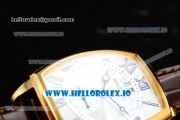 Breguet Heritage Asia Automatic Yellow Gold Case White Dial With Roman Numeral Markers Brown Leather Strap