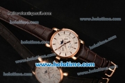 Vacheron Constantin Malte Asia Automatic Rose Gold Case with White Dial and Stick Markers