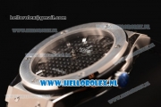 Hublot Classic Fusion 9015 Auto Steel Case with Black Dial and Black Leather Strap Stick Markers