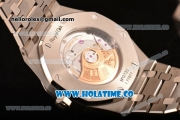 Audemars Piguet Royal Oak 41 MM Clone AP Calibre 3120 Automatic Steel Case/Bracelet with White Dial and Stick Markers - 1:1 Original (JF)