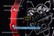 Richard Mille RM 35-01 RAFA Miyota 9015 Automatic PVD Case with Skeleton Dial and Dot Markers Black Rubber Strap