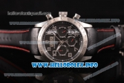 Tudor Fastrider Miyota OS20 Quartz Steel Case with Black Dial and Silver Arabic Numeral Markers