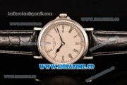 Patek Philippe Calatrava Miyota Quartz Steel Case with White Dial and Black Roman Numeral Markers