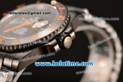 Rolex Submariner Bamford Asia 2813 Automatic Full PVD with Black Micro Checkered Dial - Orange Spirit