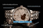 Vacheron Constantin Patrimony Asia Automatic Full Steel with White Dial and Stick/Roman Numeral Markers