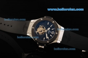 Hublot Big Bang Tourbillon Manual Winding Movement Steel Case with Black Dial and Black Rubber Strap-Limited Edition