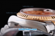 Rolex Datejust Oyster Perpetual Automatic with Rose Gold Bezel and Rose Gold Dial-Small Calendar