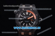 Audemars Piguet Royal Oak Offshore Diver Clone AP Calibre 3120 Automatic PVD Case with Black Dial and Black Rubber Strap (EF)