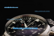 IWC Schaffhausen Chronograph Quartz Movement with Black Dial and White Marking