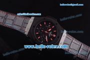 Hublot Big Bang Swiss Valjoux 7750 Automatic Movement PVD Case with Black Dial and Red Markers