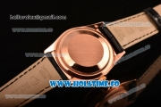 Rolex Day-Date Asia Automatic Rose Gold Case with Diamonds Markers Black Dial - Diamonds Bezel (BP)