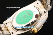 Rolex Datejust Oyster Perpetual Automatic Movement Steel Case with Gold Bezel and Diamond Markers-Lady Model