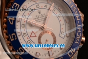 Rolex Yacht-Master II Chronograph Swiss Valjoux 7750 Automatic Two Tone Case with White Dial and Two Tone Bracelet - (BP)