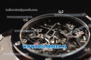 Hublot Classic Fusion Skeleton Tourbillon Asia Auto PVD Case with Skeleton Dial and Black Leather Strap