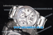 Cartier Calibre de Cartier Asia ST16 Automatic Stainless Steel Case/Bracelet with White Dial and Roman Markers