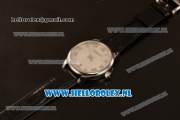 Chopard L.U.C 9015 Auto Steel Case with Grey Dial and Black Leather Strap - 1:1 Original (JF)